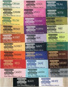 Ribbon Colours – Australian Show Ribbons